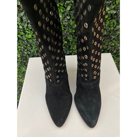 BCBGeneration Mid Calf Black Suede Boot Women’s Size 10M - Picture 2 of 8